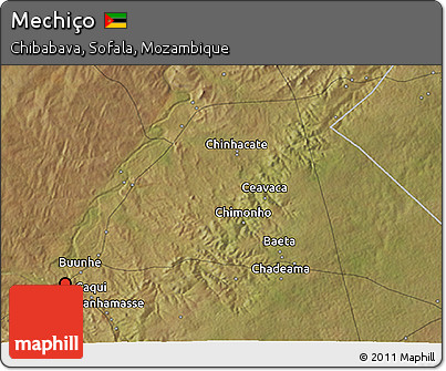 Satellite 3D Map of Mechiço