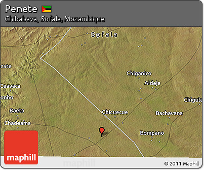 Satellite 3D Map of Penete