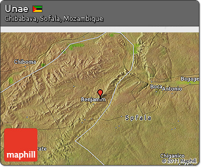 Satellite 3D Map of Unae
