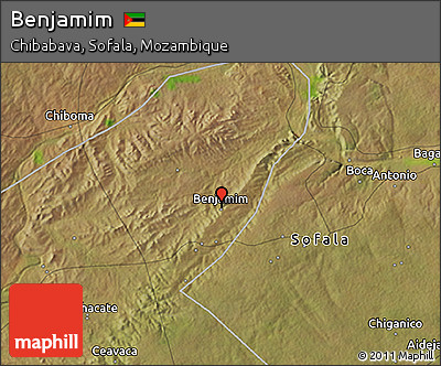 Satellite 3D Map of Benjamim