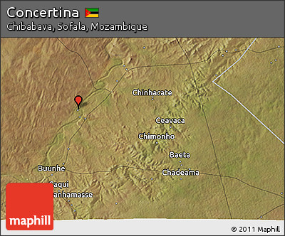 Satellite 3D Map of Concertina