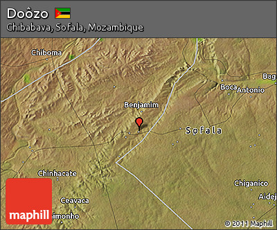 Satellite 3D Map of Doôzo