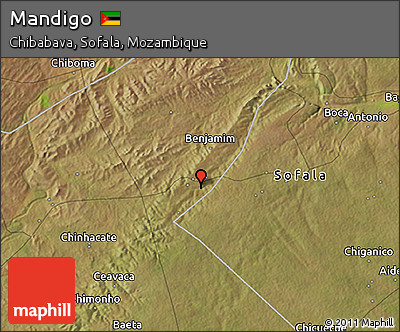 Satellite 3D Map of Mandigo