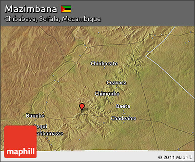 Satellite 3D Map of Mazimbana