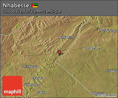 Satellite 3D Map of Nhabesse