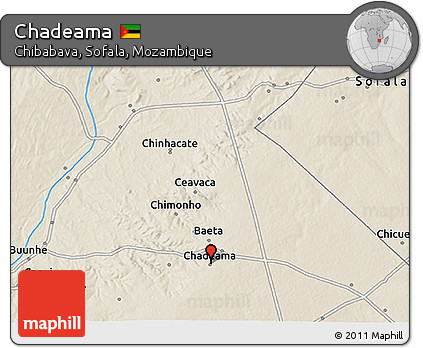 Shaded Relief 3D Map of Chadeama
