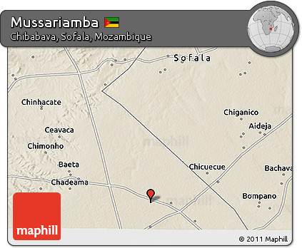 Shaded Relief 3D Map of Mussariamba