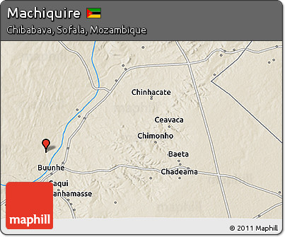 Shaded Relief 3D Map of Machiquire