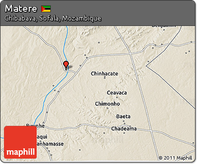 Shaded Relief 3D Map of Matere