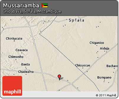 Shaded Relief 3D Map of Mussariamba