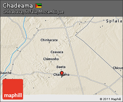 Shaded Relief 3D Map of Chadeama