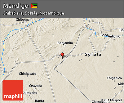 Shaded Relief 3D Map of Mandigo