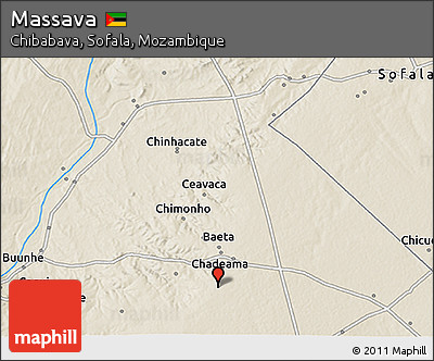 Shaded Relief 3D Map of Massava