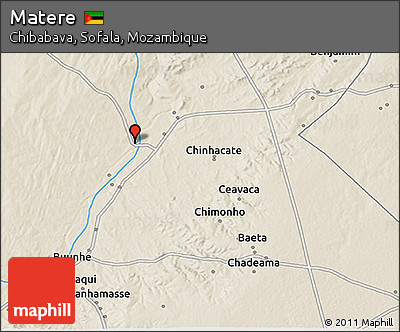 Shaded Relief 3D Map of Matere