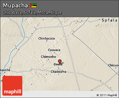 Shaded Relief 3D Map of Mupacha