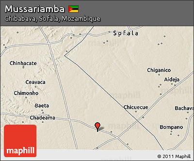 Shaded Relief 3D Map of Mussariamba
