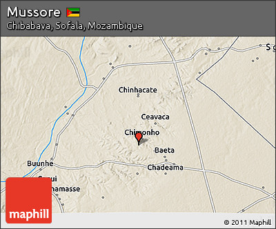 Shaded Relief 3D Map of Mussore