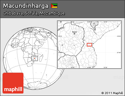 Blank Location Map of Macundinharga