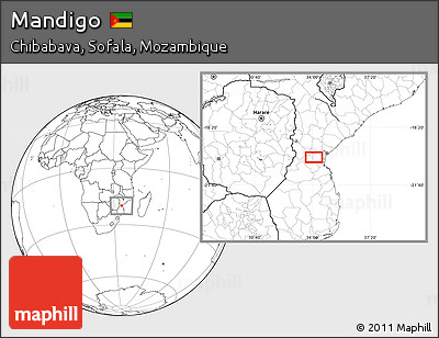 Blank Location Map of Mandigo