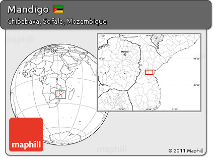 Blank Location Map of Mandigo