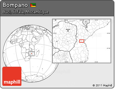 Blank Location Map of Bompano