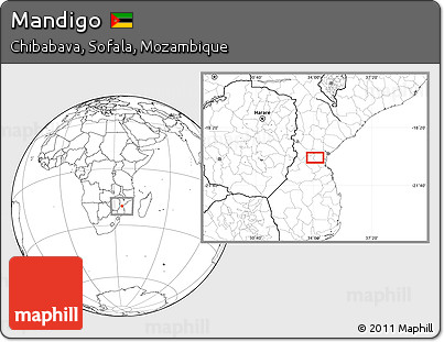 Blank Location Map of Mandigo