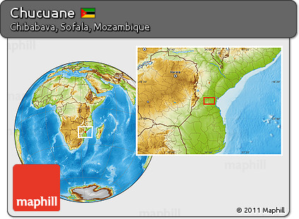 Physical Location Map of Chucuane