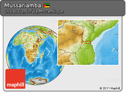 Physical Location Map of Mussariamba