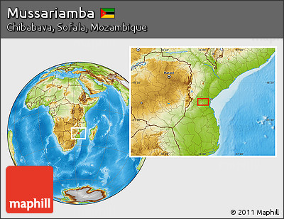Physical Location Map of Mussariamba