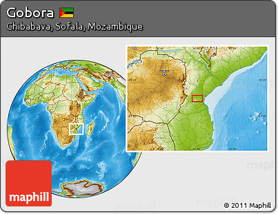 Physical Location Map of Gobora