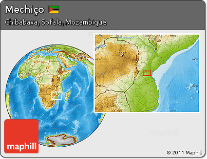 Physical Location Map of Mechiço