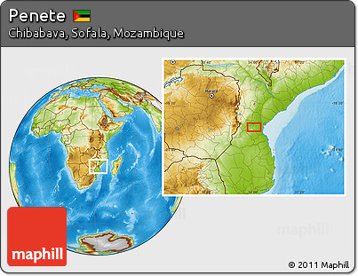 Physical Location Map of Penete