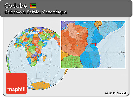 Political Location Map of Codobe
