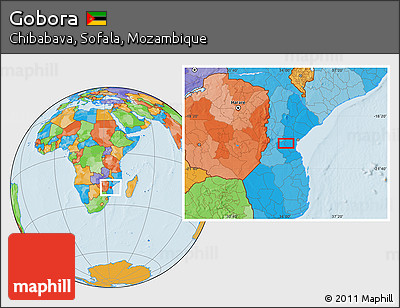Political Location Map of Gobora