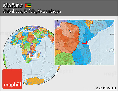 Political Location Map of Mafute