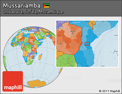 Political Location Map of Mussariamba