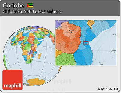 Political Location Map of Codobe