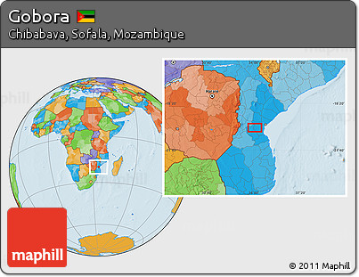 Political Location Map of Gobora