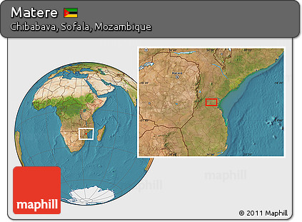 Satellite Location Map of Matere