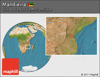 Satellite Location Map of Mandieira