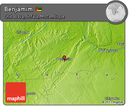 Physical Map of Benjamim