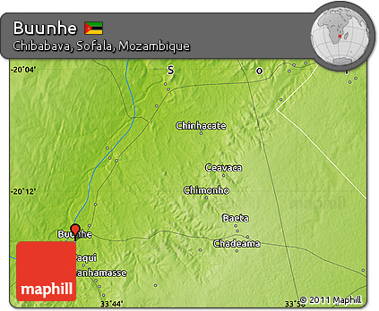 Physical Map of Buunhe