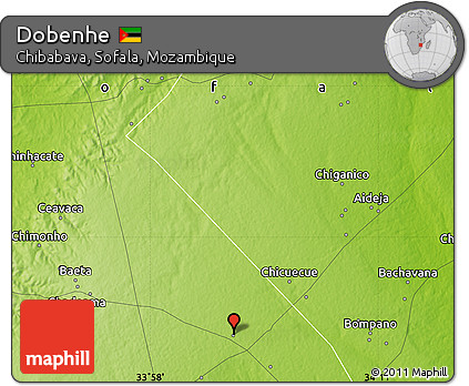 Physical Map of Dobenhe