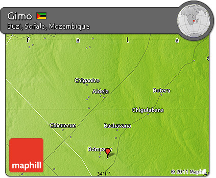 Physical Map of Gimo