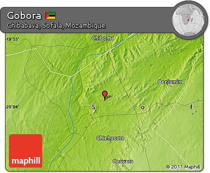 Physical Map of Gobora