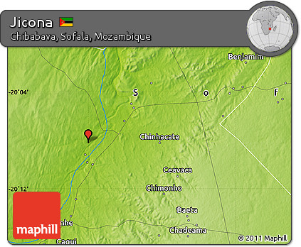 Physical Map of Jicona