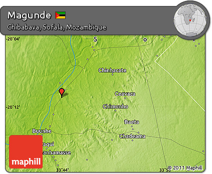 Physical Map of Magunde