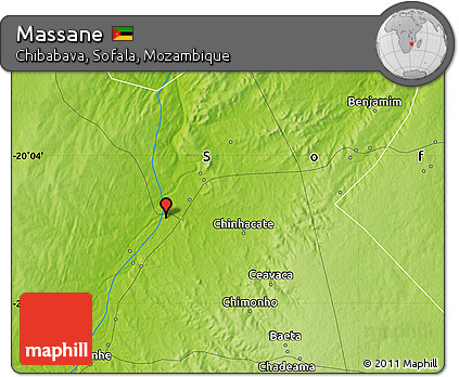Physical Map of Massane