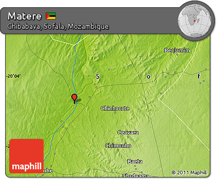 Physical Map of Matere