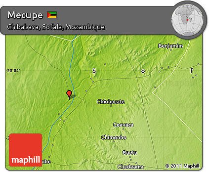 Physical Map of Mecupe